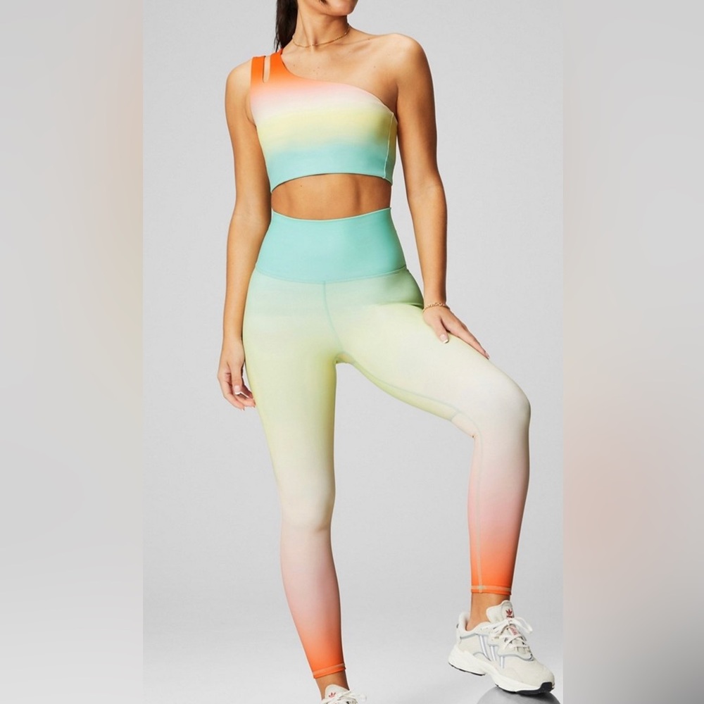 Fabletics Glow Rainbow 2 Piece Outfit